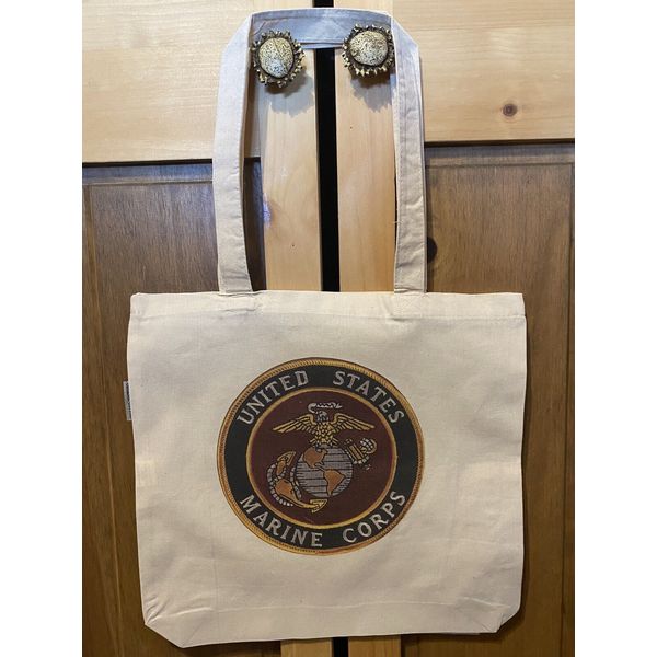 United States Marine Corp Bag Reusable Washable Shopping  Tote Grocery Military