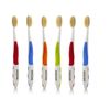 MOUTHWATCHERS Dr Plotkas Extra Soft Flossing Toothbrush Manual Soft Toothbrush for Adults, Ultra Clean Toothbrush, Good for Sensitive Teeth and Gums, Multicolor, 6 Pack