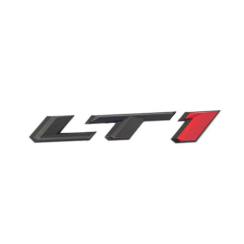 1PC LT1 Emblem 3D Side Door Badge Sticker Letters Nameplate Compatible with 2017-2024 84534516 SS LT1 Black Red