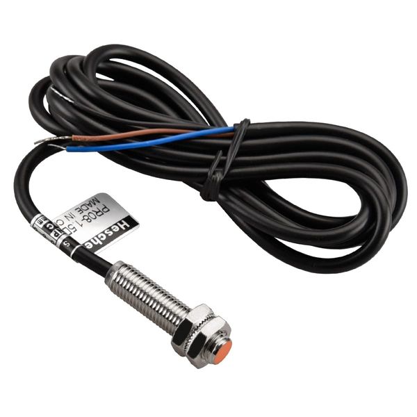 Heschen M8 Inductive Proximity Sensor Switch PR08-1.5DC Cylindrical Detector 1.5mm DC12-24V 2-Wire NC (Normally Closed) CE