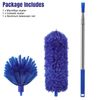 Extendable Microfiber Duster & Cobweb Dusting Brush Cleaning Tool Kit Washable