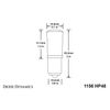 1156 LED Bulb HP48 LED Amber Pair Diode Dynamics