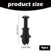 4-Pack Black Parcel Shelf String Clips (1M6867574A) - Durable Boot Shelf Retainer Clips for Car Accessories