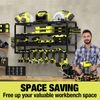 Power Tool Organizer with Charging Station Wall Mount Storage Rack - 32 Inch