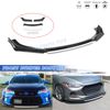 Carbon Black&White Double Layer Front Bumper Lip Winglet Spoiler For Volkswagen
