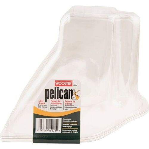 (12)-Wooster Pelican 1 Qt Clear Plastic Paint Bucket/Pail Liner (3-Pk)