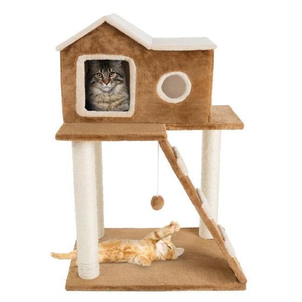 Petmaker 80-PET6064 3 Tier Cat Tree  Brown