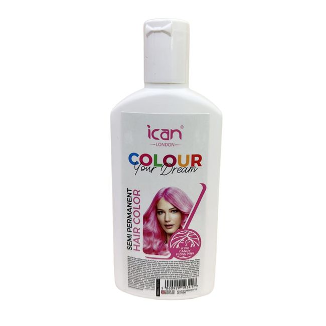 ican London Colour Your Dream Semi Permanent Hair Color 100ml (190-CANDY FLOSS PINK)