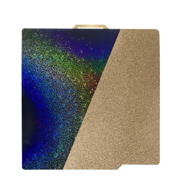 IdeaFormer-3D Rainbow PEY+Textured PEI Build Plate for Bambu Lab X1C/X1/X1E/A1/P1S/P1P, Double Sided PEY PEI Spring Steel Sheet 257x257mm for Bambulab 3D Printers