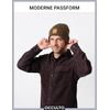 Occulto Leatherpatch Winter Mütze Beanie Bordeaux Rot