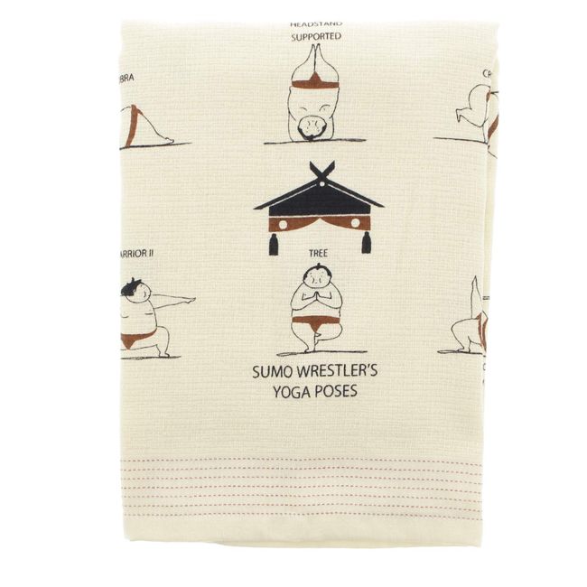 Contex 52525-049 Face Towel, Cloth Cloth Wash, Large Towel Tenugui, Sumo, Yoga, Sand Beige, Approx. 22.8 x 47.2 inches (58 x 120 cm)