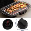 LT Easiyl 2 Sets Universal Plastic Control Knobs Selector Switch Multicooker Replacement for Hot Air Fryer Mini Oven Cooker Grill with Adapter Button Switch Black