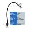 Reading LED Light for Bedside Bedroom Wall Mount Adjustable Gooseneck Black