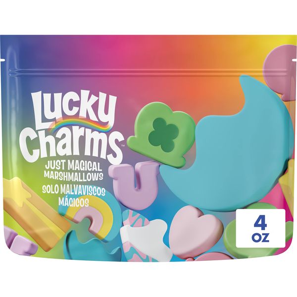 Lucky Charms Only Marshmallows Snacks and Baking Ingredient, St. Patrick’s Day Edition, 4 oz