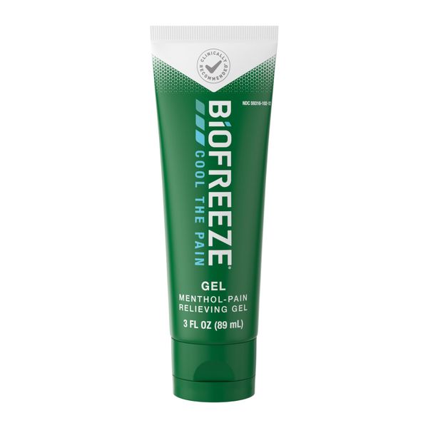 Biofreeze Pain Relief Gel, Arthritis Pain Reliver, Knee & Lower Back Pain Relief, Sore Muscle Relief, Neck Pain Relief, Pharmacist Recommended, FSA Eligible, 3 FL OZ Biofreeze Menthol Gel