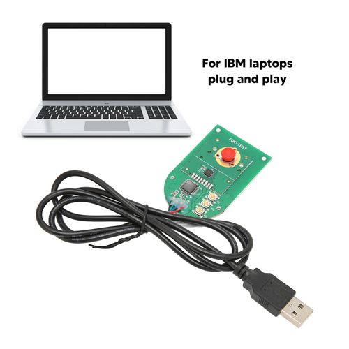 Zyyini Keyboard Trackpoint, Keyboard Detachable Red Soft Dome Laptop Pointer for IBM ThinkPad Laptops Touchpad Keyboard,1M Cable Length,Easy to Use Simple