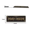 TracyArt Witchy Home Decor, Dead Inside - Gothic Decor, Unframed 5" x 16"