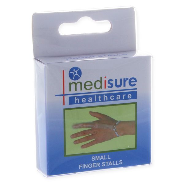 Small Plastic Finger Stall Medisure - First Aid Finger Cot