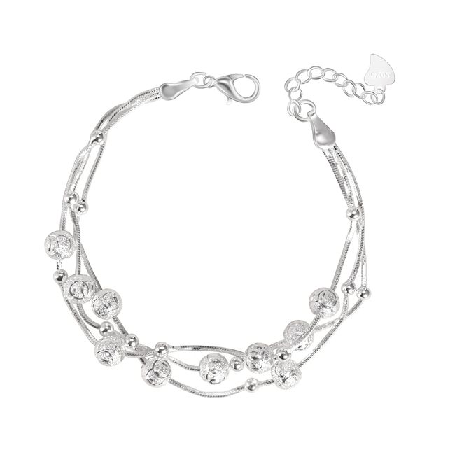 QianSiLi Drei Leben und Drei Welten Armband Damen Silber 925, Das Geschenke für Frauen, Charms Personalisierter Schmuck, Einstellbar ArmbäNder, WunderschöN Freundin, SchöN MäDchen