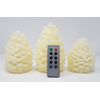 Ashland LED Flickering Light Set Battery Operated Real Wax Pinecones W/Remote