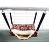 Little Friends Fluffy Lined Hammock with Pouch, Damask,Small