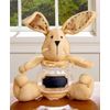 EASTER BUNNY CANDY JAR WITH CHALKBOARD LABEL-ADORABLE SPRING HOLIDAY DECOR