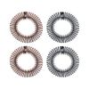 Comb Headband 4 Pieces Full Circular Stretch Comb Headband Flexible Zig Zag Headband Flexi Comb Headband Zigzag Hairband Plastic 90s Headband Zig Zag Hair Band for Women and Girls