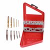 10PCS Screw Extractor and Left Hand Cobalt Drill Bit Set, Damaged Screw Remover Drill Extractor Combination Set with Storage Case