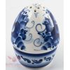 Porcelain Gzhel Easter Egg Holder Plate Platter Display salt shaker dispenser