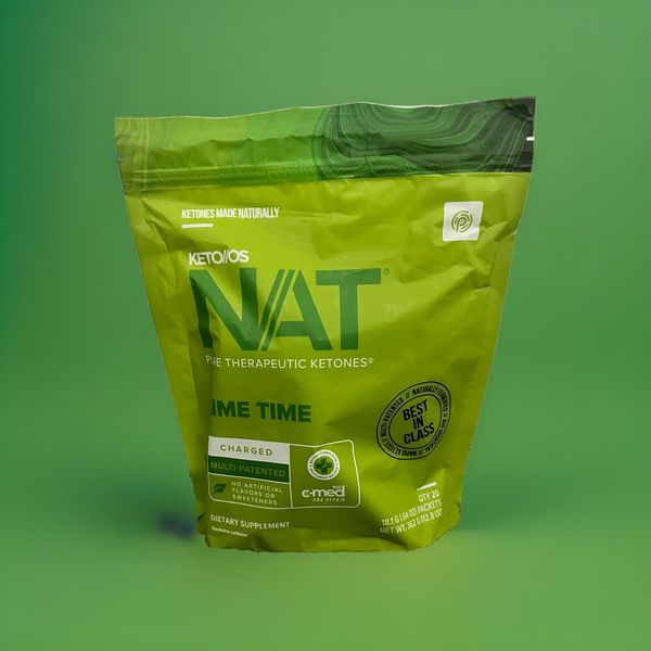 🔥Pruvit Keto OS NAT Ketones 20 Packets Charged -FREE SHIPPING- Lime Time