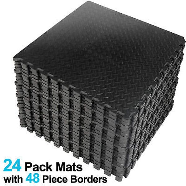 Puzzle Exercise Mat with EVA Foam Interlocking Tiles for Workout  Exercise Gym