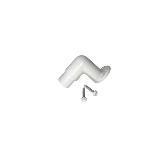 90° HANDRAIL Wall Return Brackets (White)