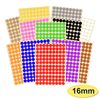 1,620 x Blue Sticky Dots - 16mm - Round Colour Coding Dot Stickers - 15 Sheets
