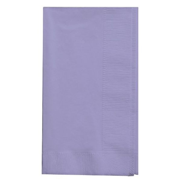 Creative Converting Touch of Color 2-Ply 50 Count Paper Dinner Napkins, Luscious Lavender