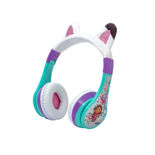 eKids Gabbys Dollhouse Kids Wireless Headphones for Kids, Bluetooth Headphones with Microphone Includes Aux Cord, Kids Headphones for School, Home, or Travel