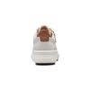 Clarks Womens Un Rio Zip Sneaker, White Leather, 6 UK