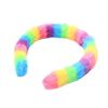 2cm Wide Bright Multicoloured Fluffy Rainbow Pride Hair Headband