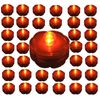 Submersible Waterproof Battery LED Tea Light ~ ORANGE ~ 36 Pack