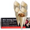 Tablecraft Disposable Mini Serving Cones 12.5cm, Sleeve of 50