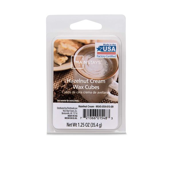 Hazelnut Cream Wax Cubes Mainstays Pack of 3