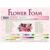 Leane Creatief A4 0.8mm Flower Foam Sheets 10pcs - Bordeaux