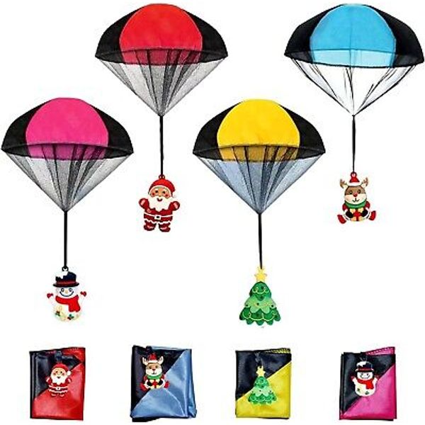 Parachute Toys, 4Pcs Christmas Parachute Toys, Christmas Toys for Kids Girls Boy