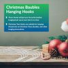 Widdle Gifts 200 Christmas Tree Hooks Ornament Bauble - Multi-Purpose Silver Hooks 7573
