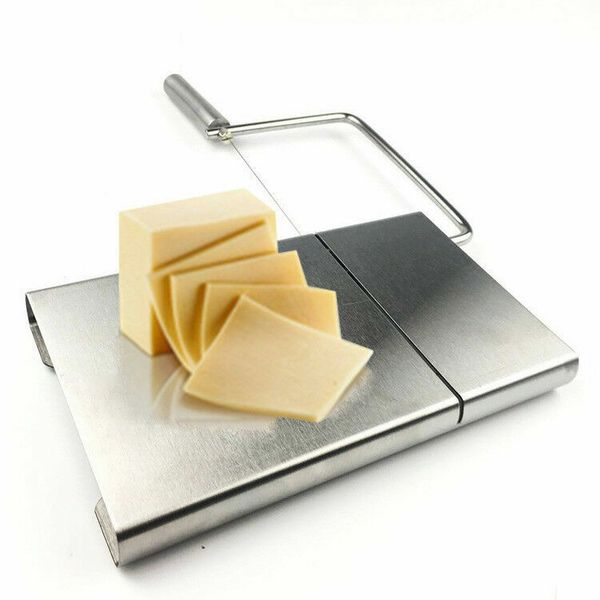 Cheese Slicer Cutter Serving Board Stainless Steel Wire Slicer for Kitchen New