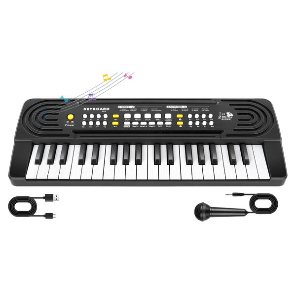 37 Key Upgrade Piano for Kids Music Toys for 3+ Year Old Kids Electronic Keyboard Piano for Beginners Learning Piano Chords Educational Toys for 3 4 5 6 7 8 Year Old Boys Girls Gifts Ages 3-8