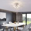 Chandelier Fireworks Flush Mount Light LED Modern Crystal Ceiling Light Fixture