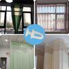 140 Pieces White Curtain Track Rollers Pulleys,Plastic Curtain Hooks Gliders (Type B)