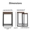 ClickDecor Parker Nesting End Table Set Brown