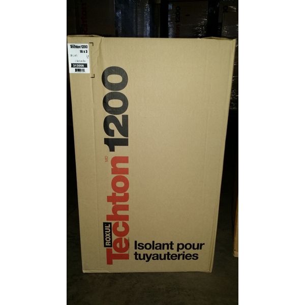 Roxul Techton 1200 Pipe Insulation  16"x3"  3.280 Linear ft