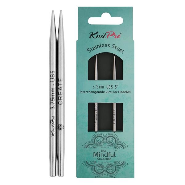 KnitPro The Mindful Collection Interchangeable Circular Needles 5" (13cm) | Size 3.75mm